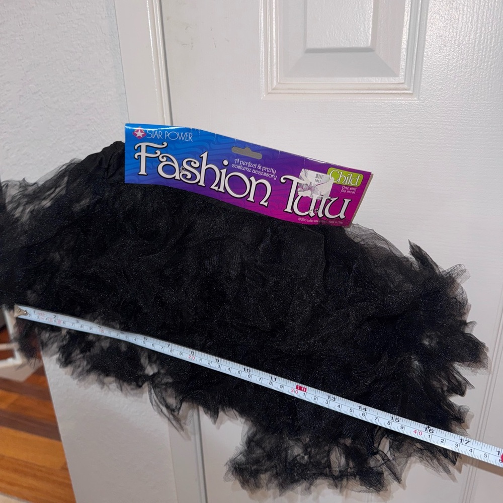 NWT black Tutu Skirt tulle ballet dance dress up Halloween kids one size - Picture 5 of 5